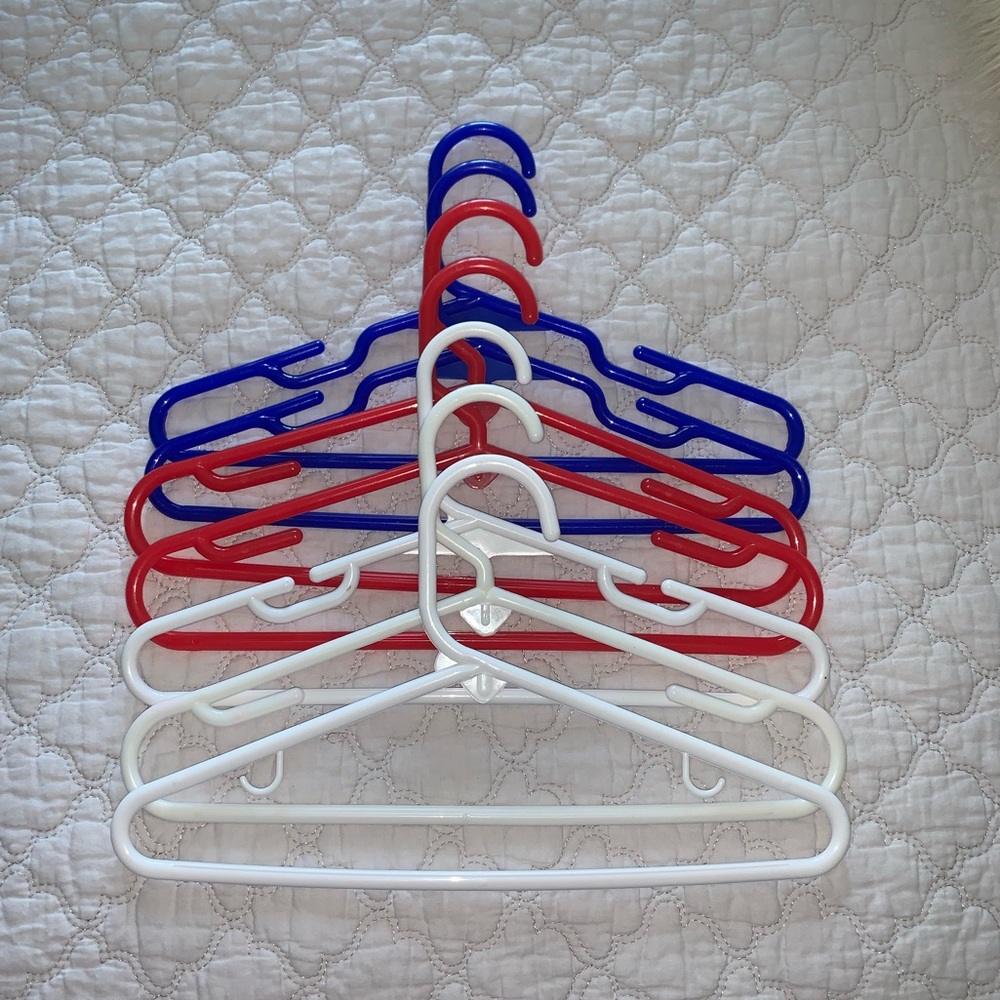 Set of Seven Plastic Children’s Hangers